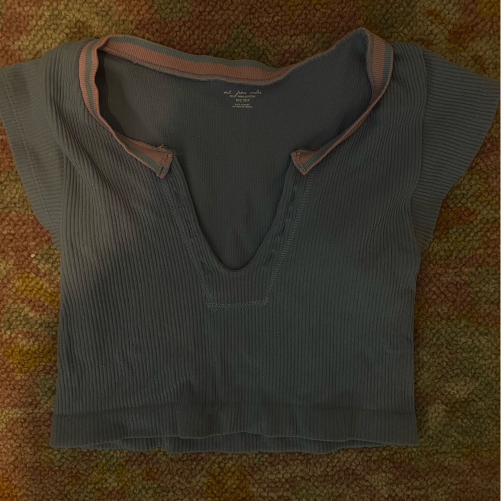 Urban Outfitters Blue and Pink Go for Gold top